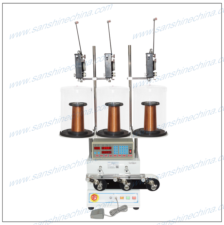 three spindles programmable wire winding machine