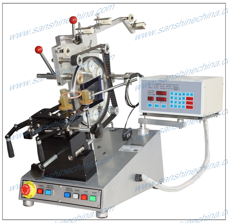 rectangular common mode power coil winding machine