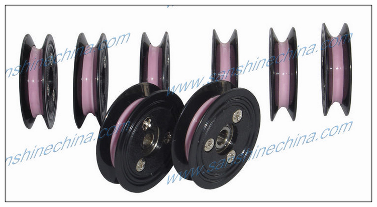 mirror surface wire guide wheel