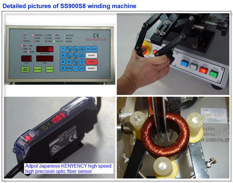 toroid zero phase current coil winding machine