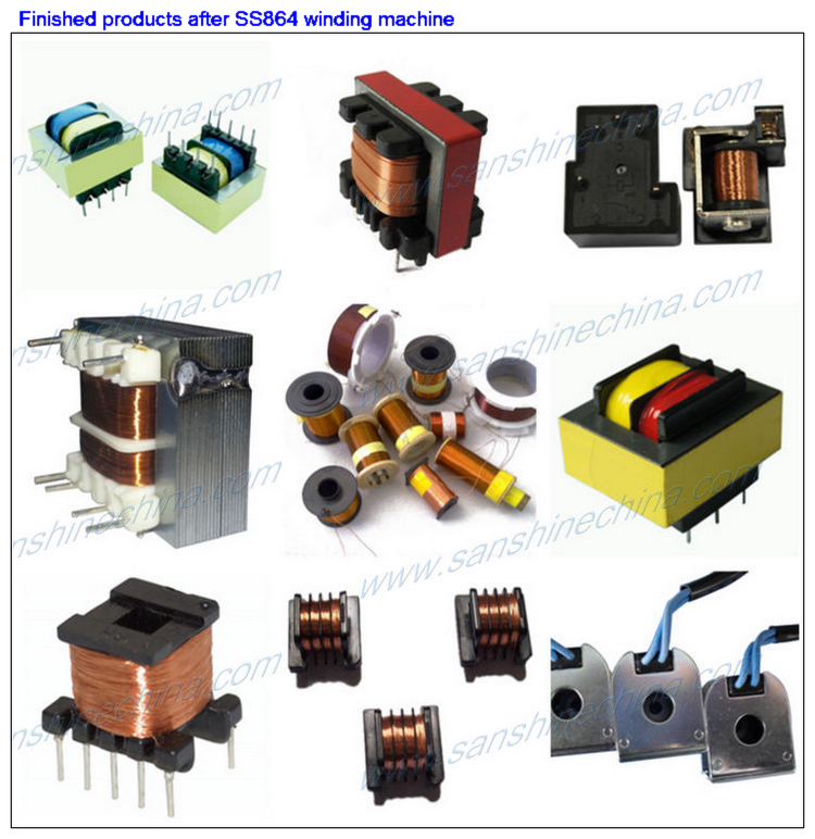 four spindles solenoid valve coil winding machine