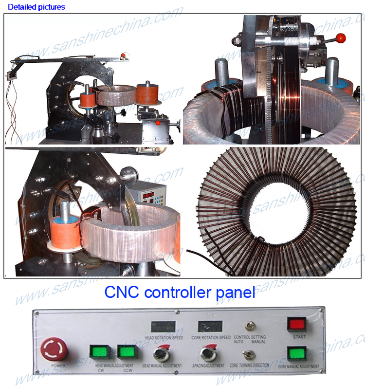 toroid spiral winding machine