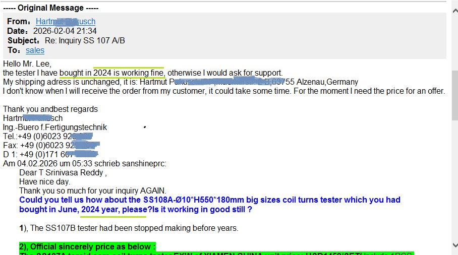 big winding coil turns tester counter