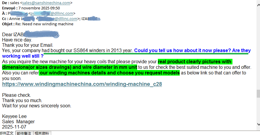 automatic winding machine