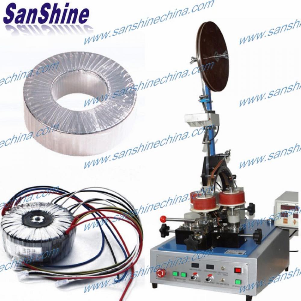 programable automatic big toroid core coil taping machine 