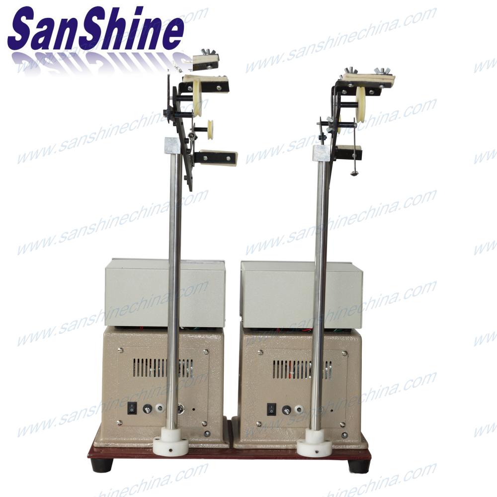 Two spindles drum core inductor winding machine 