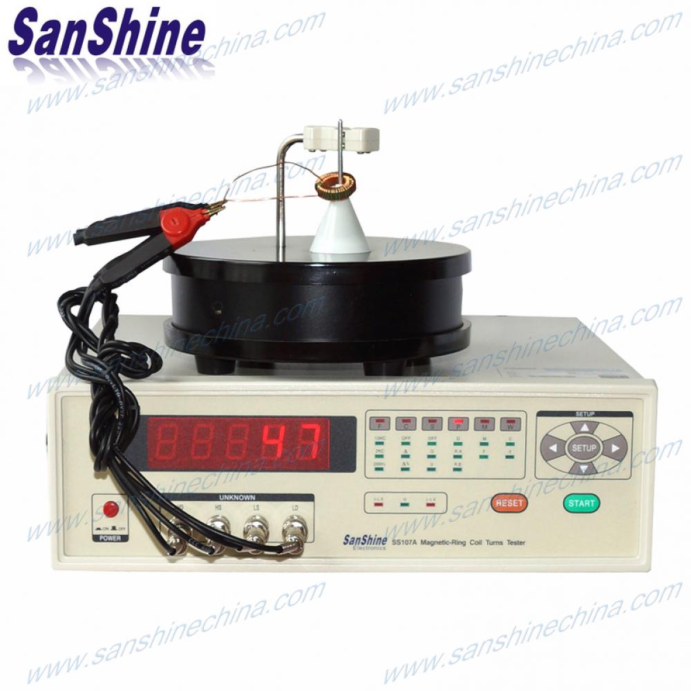 Magnetic toroid ring core winding coil turns tester 
