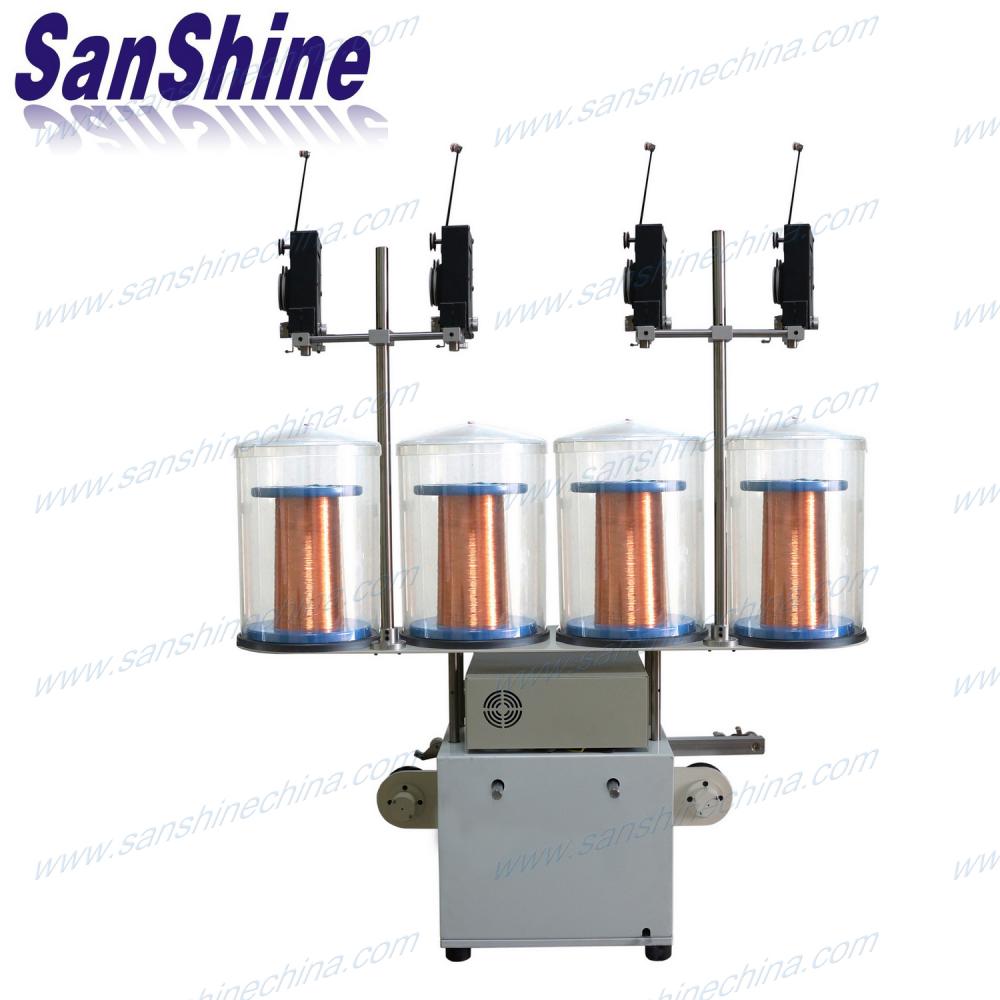 Front four spindles automatic coil winding machine 