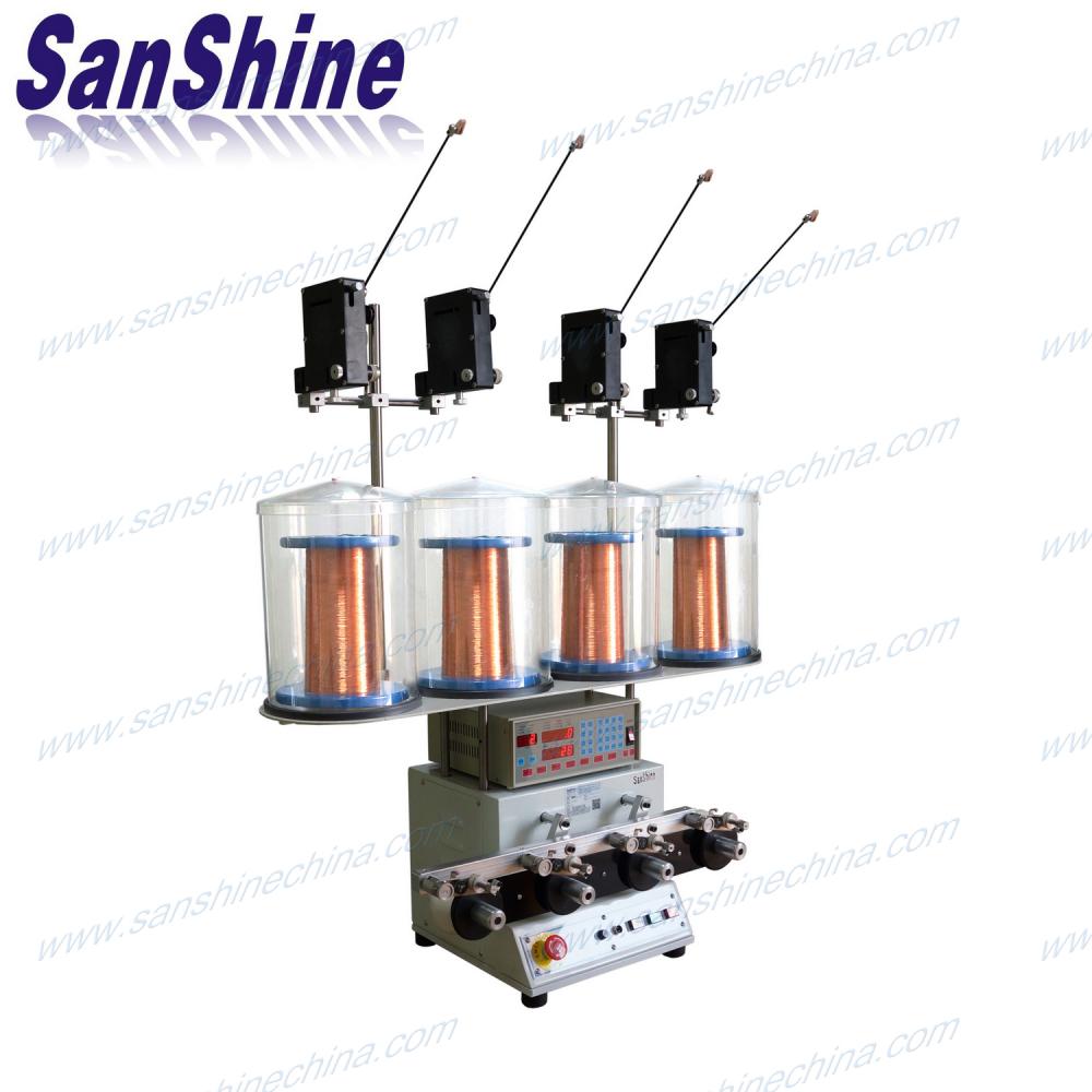 Front four spindles automatic coil winding machine 