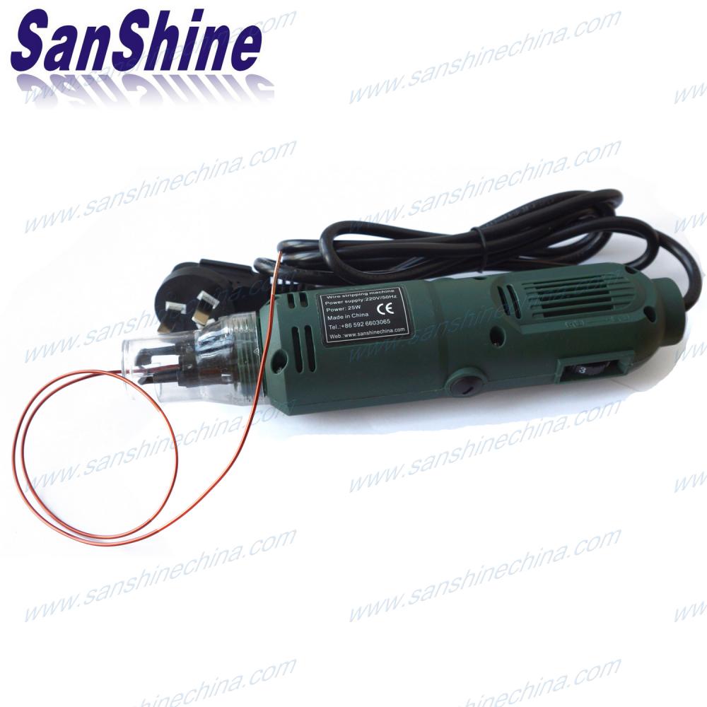 Portable rotary blade enamelled wire stripping machine 