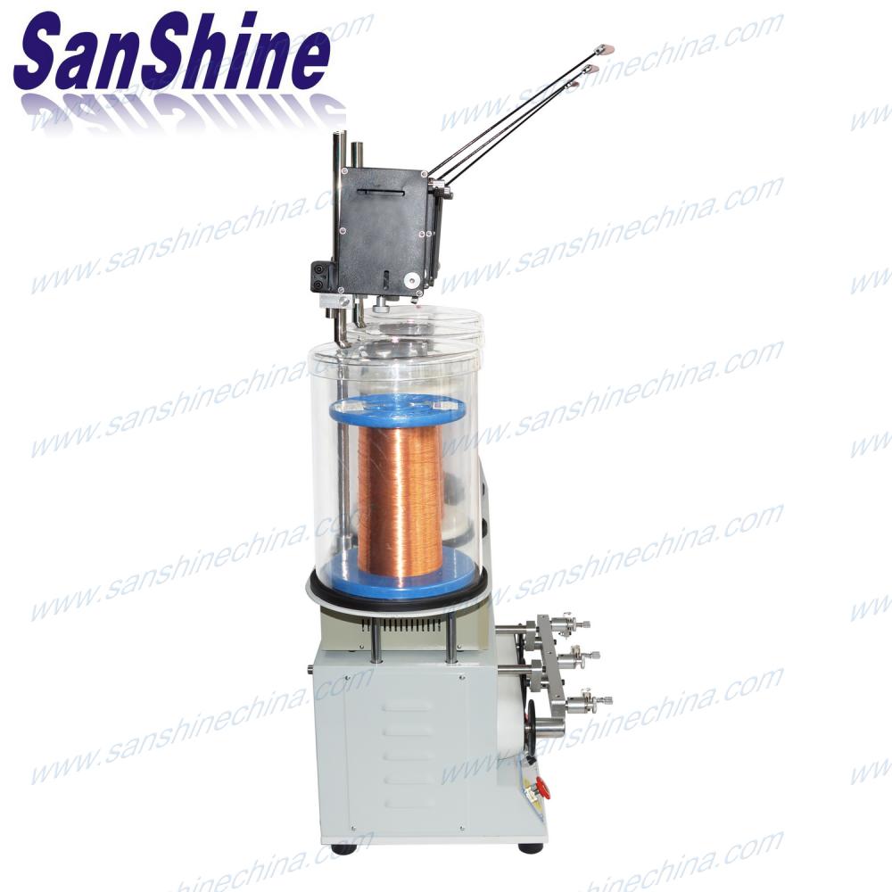 Front three spindles programable automatic coil winding machine 