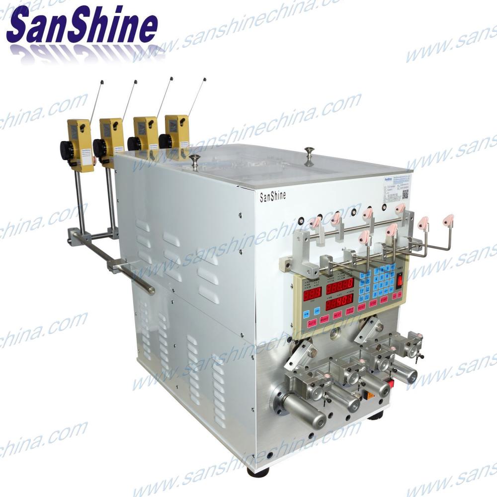 Four spindles automatic fine wire skein winding machine 