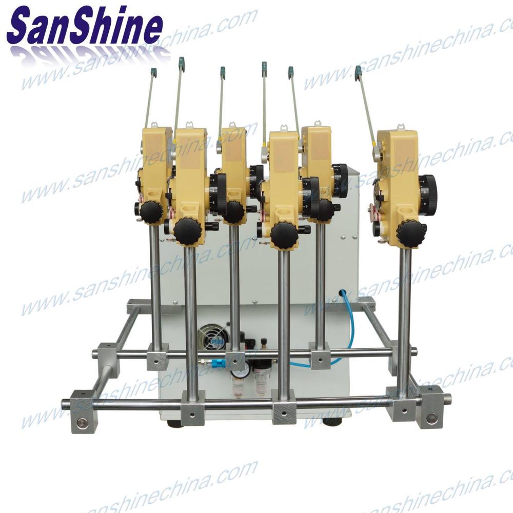 Six spindles automatic wire twisting coil winding machine 