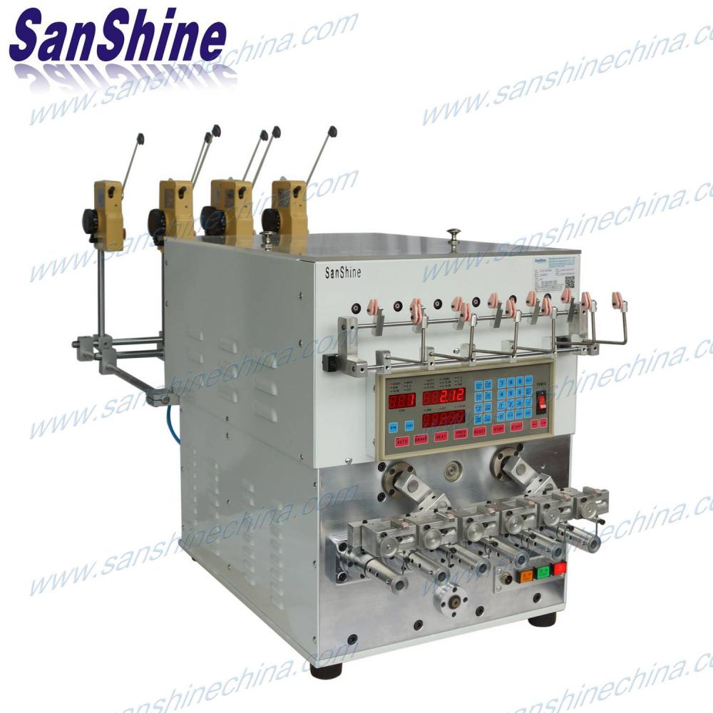 Six spindles automatic wire twisting coil winding machine 