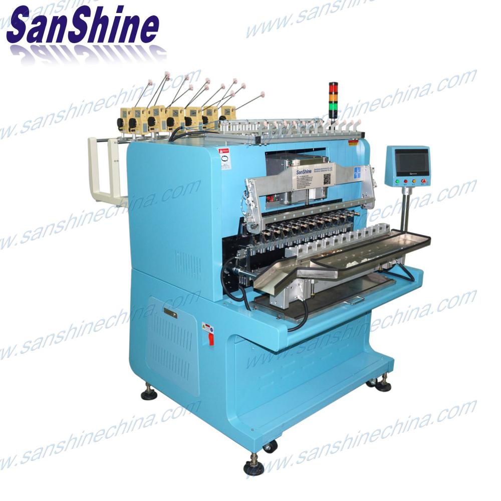 Fully automatic eight spindles linear coil winding machine 