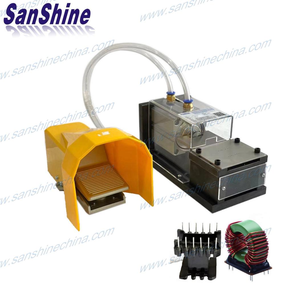Automatic component transformer inductor filter pin cutting machine 